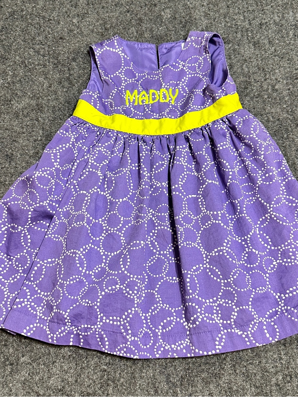 Carter's Sleeveless Baby/Toddler Dress featuring a purple background
